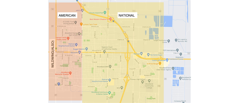 League Division Boundary Map