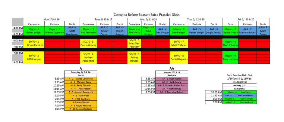 Spring 2026 Extra Practice Slot
